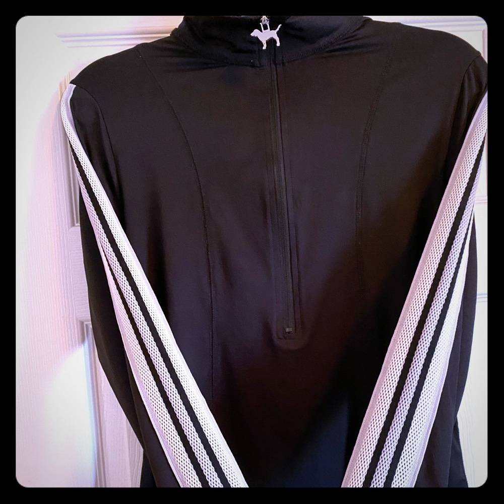 Pink Victoria’s Secret Half zip Track jacket